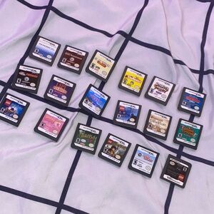 Nintendo DS Game Cartridge Set with Black and White Labels